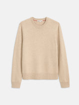 Reverse Seam Crew In Wool Cotton