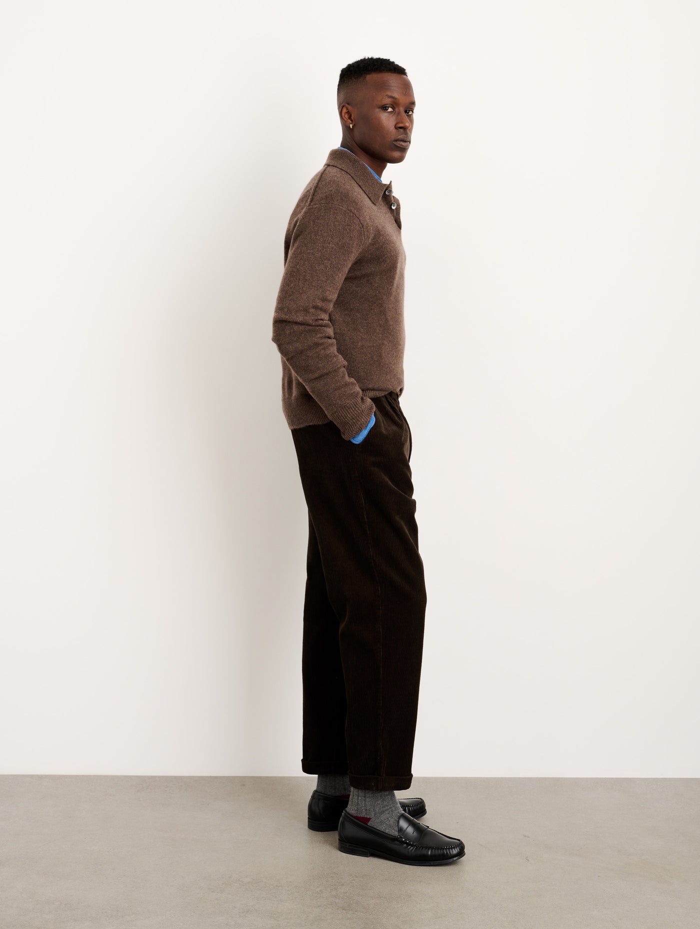 Standard Pleated Pant in Corduroy