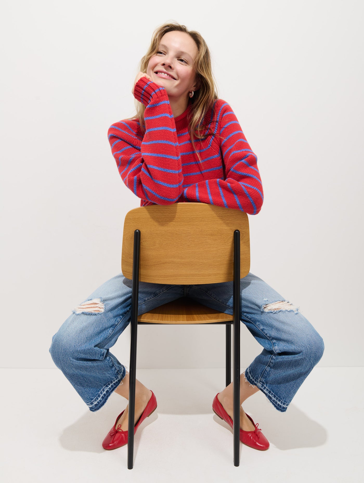 Alex Striped Rollneck In Cotton