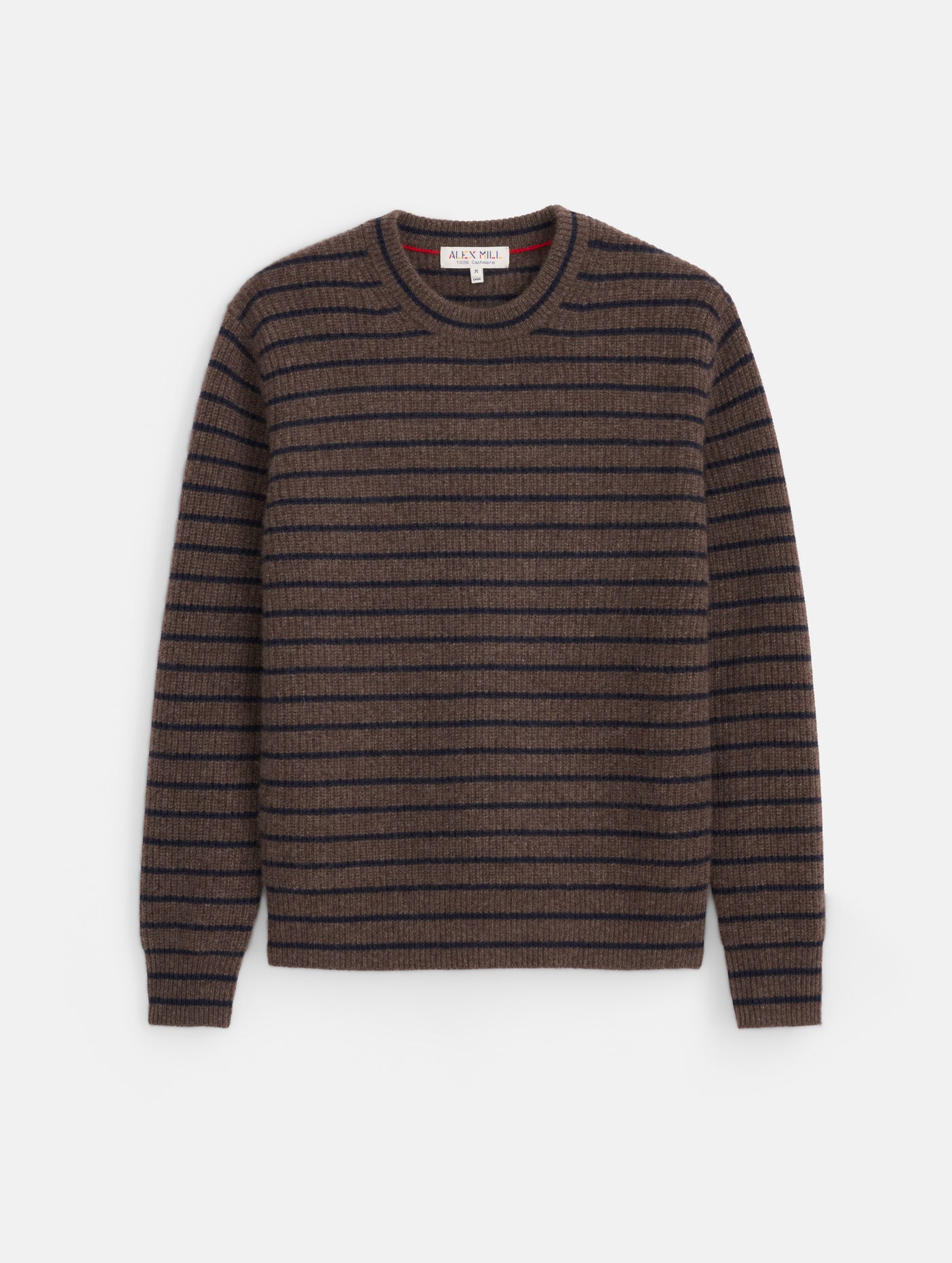 Jordan Striped Sweeter in Washed Cashmere