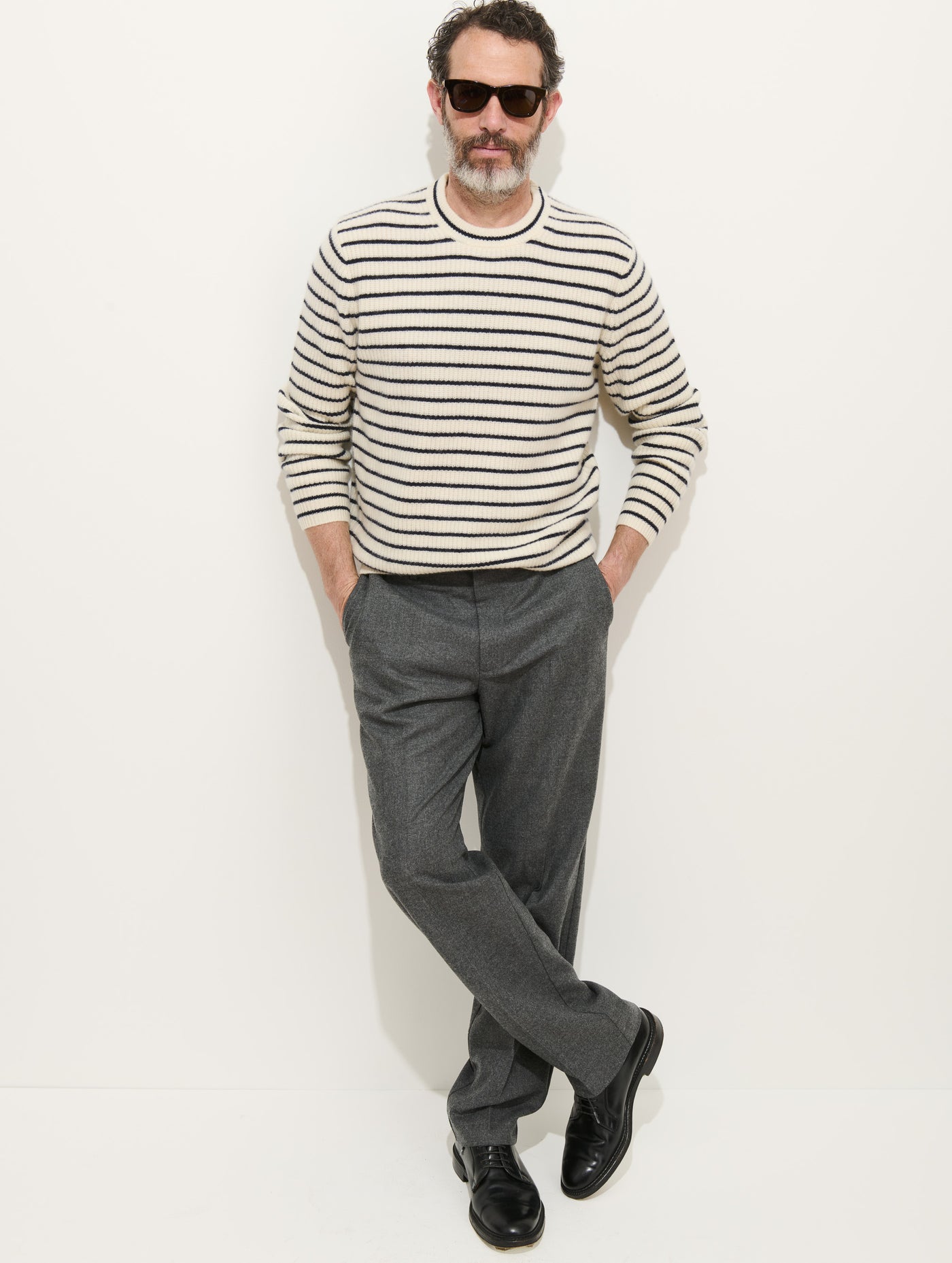 Jordan Sweater In Striped Cashmere