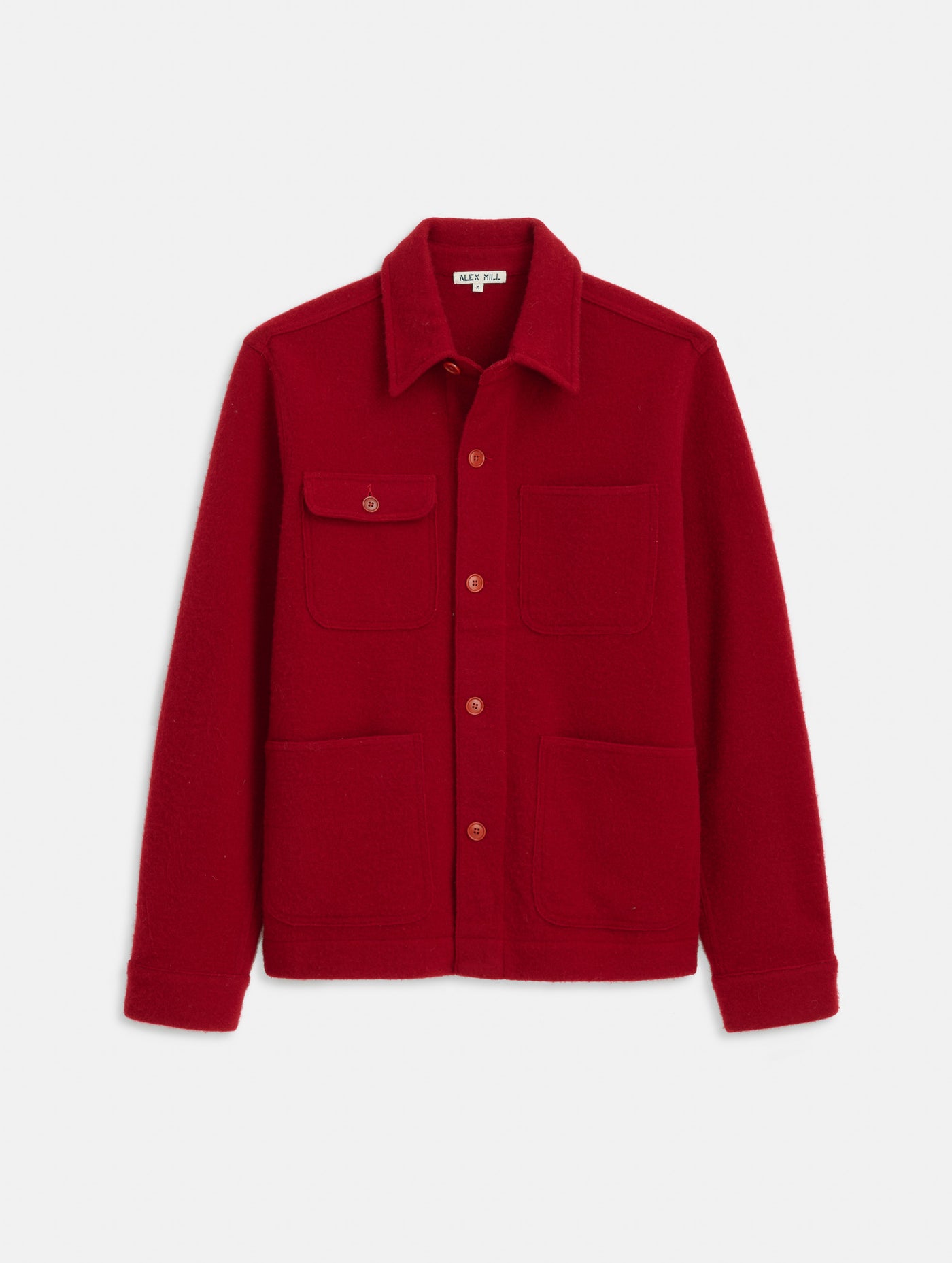 Work Jacket In Merino Wool Knit