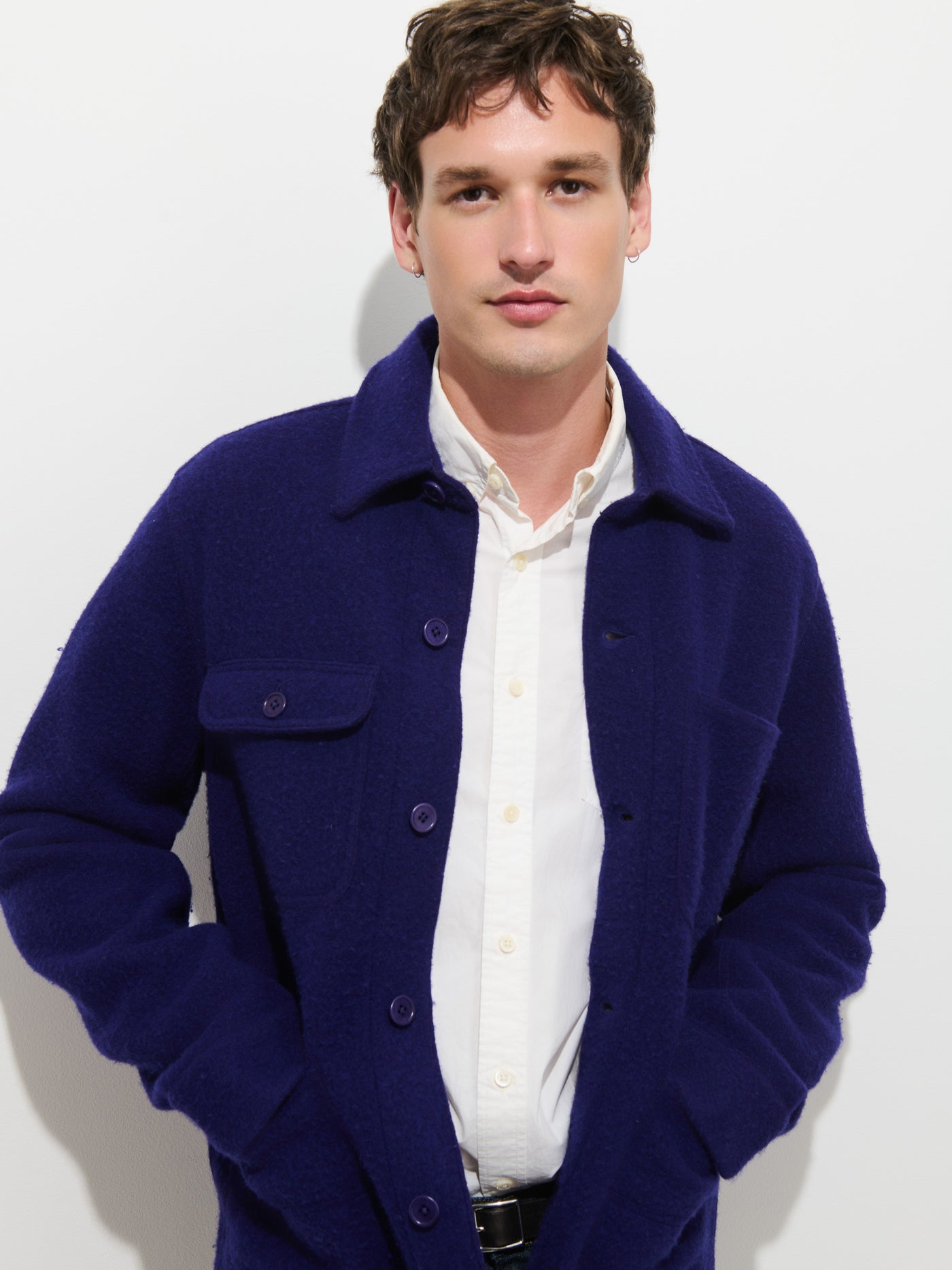 Work Jacket in Boiled Wool