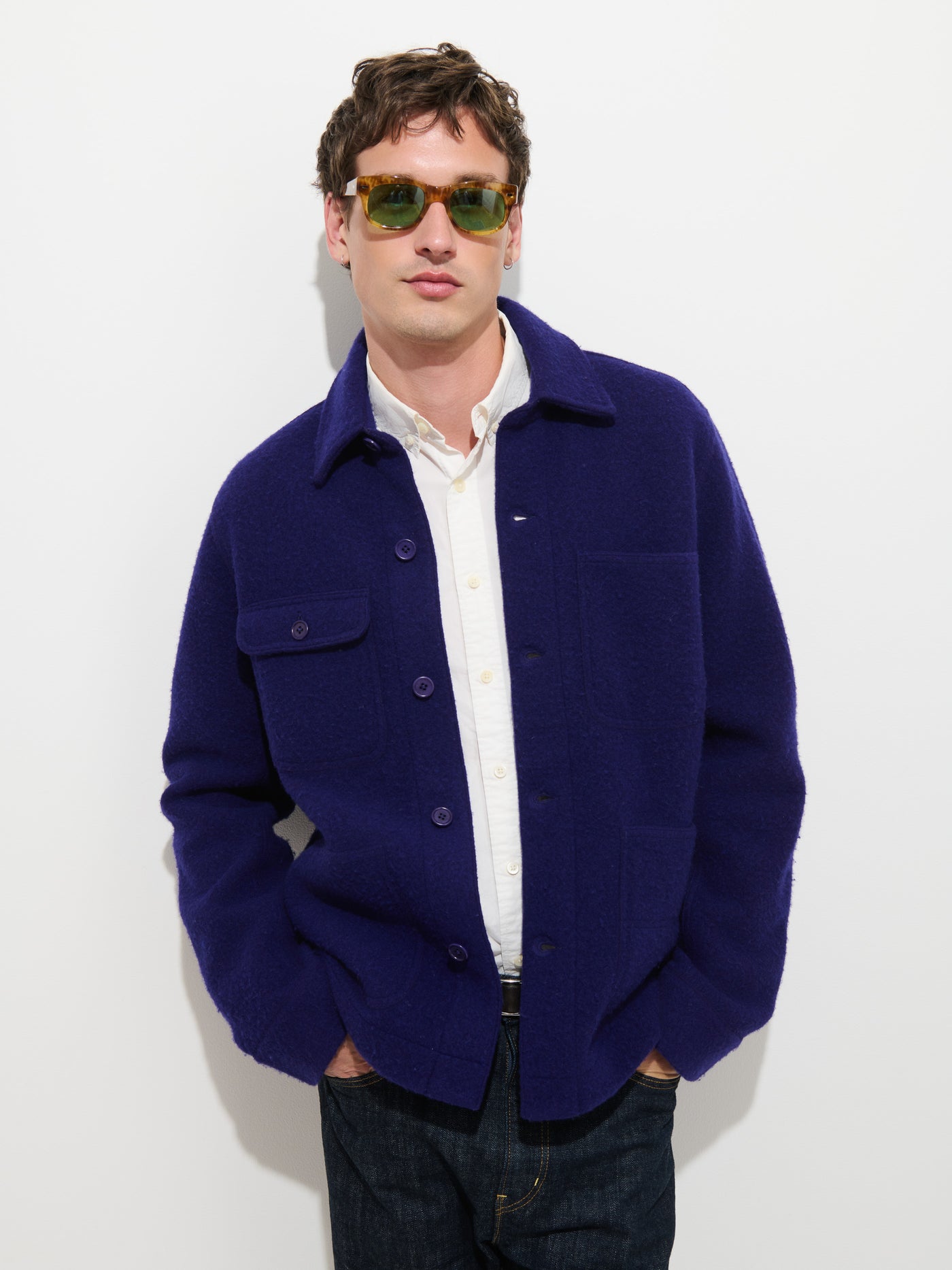Work Jacket in Boiled Wool