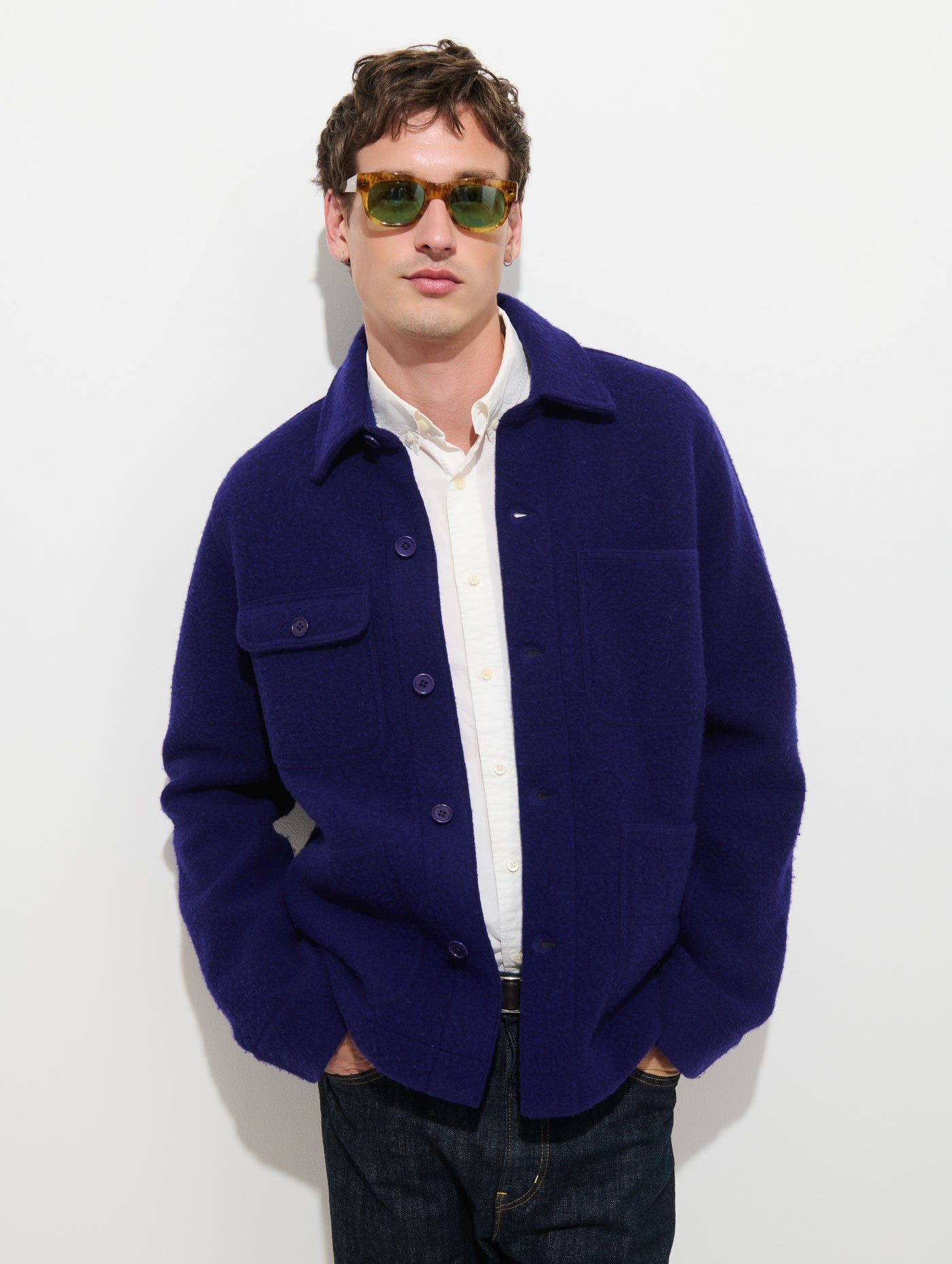 Work Jacket in Boiled Wool