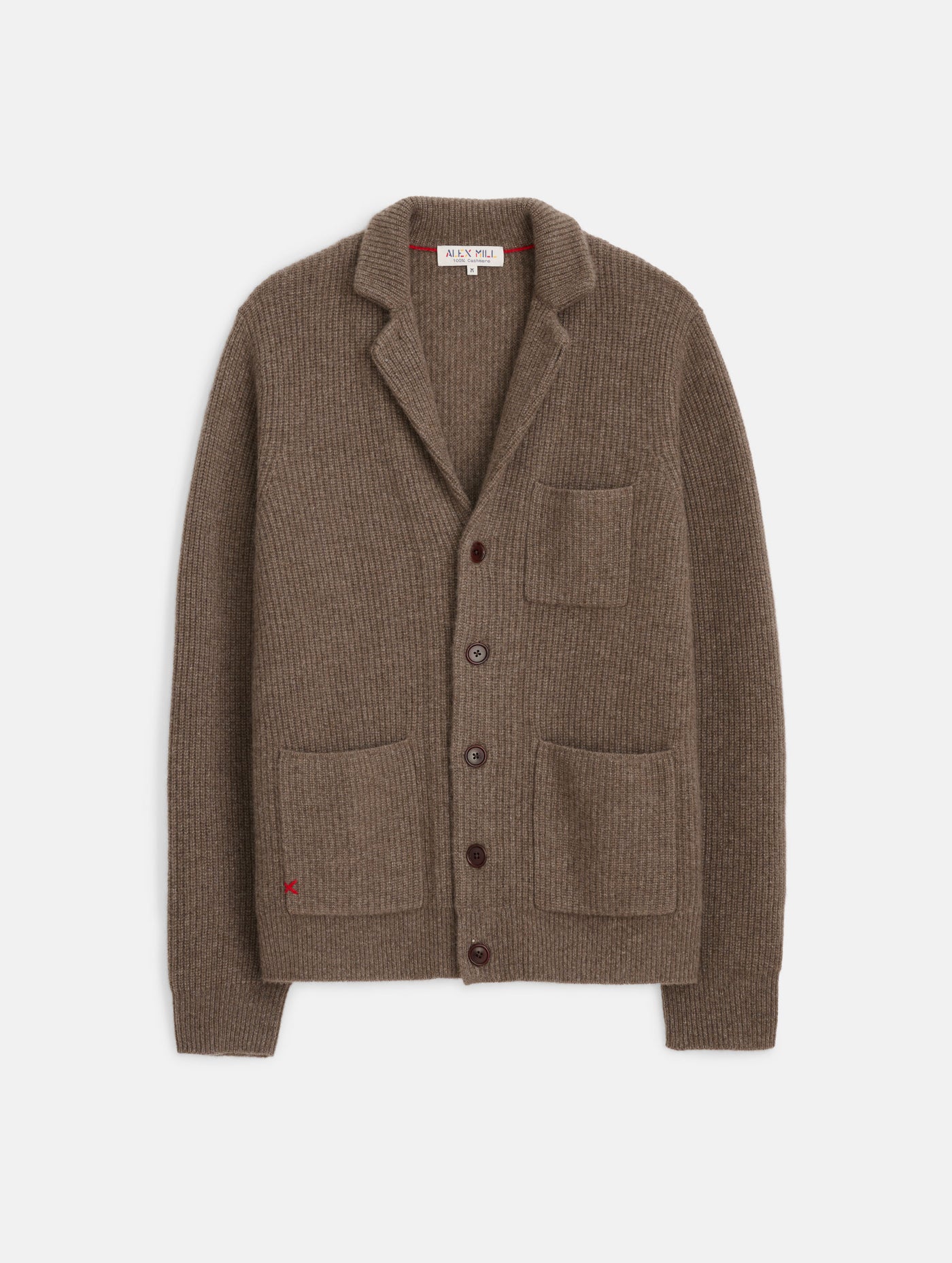 Mitchell Cardigan In Washed Cashmere