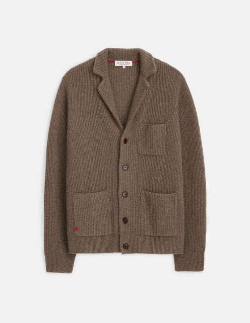 Mitchell Cardigan In Washed Cashmere