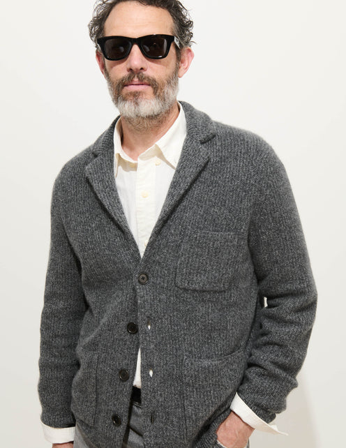 Mitchell Cardigan In Washed Cashmere