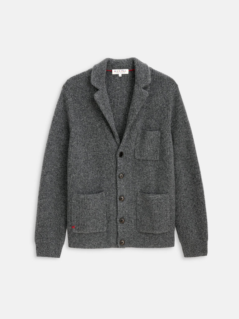 Mitchell Cardigan In Washed Cashmere