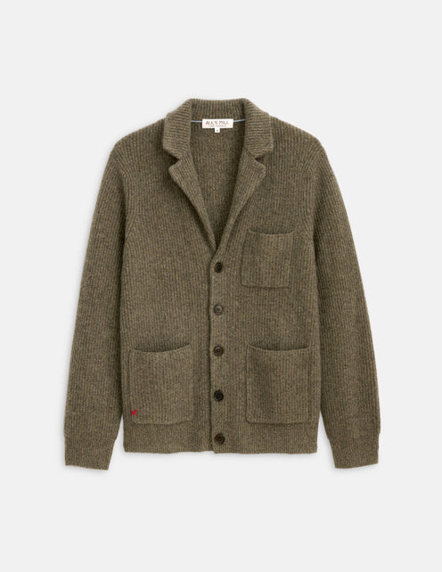 Mitchell Cardigan In Washed Cashmere