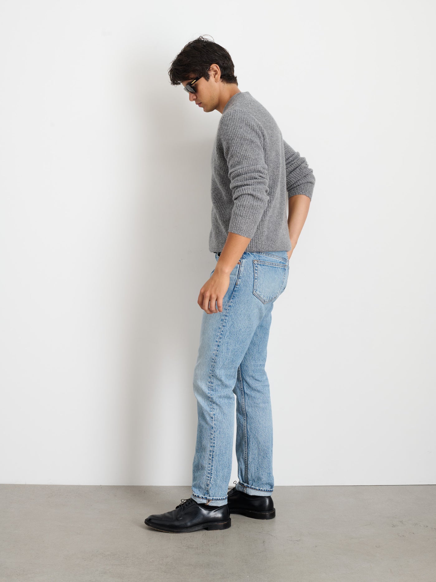 Jordan Sweater in Washed Cashmere
