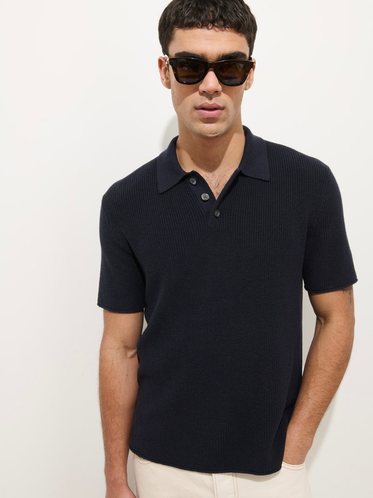 Eastwood Polo In Cotton Linen from Alex Mill - $188