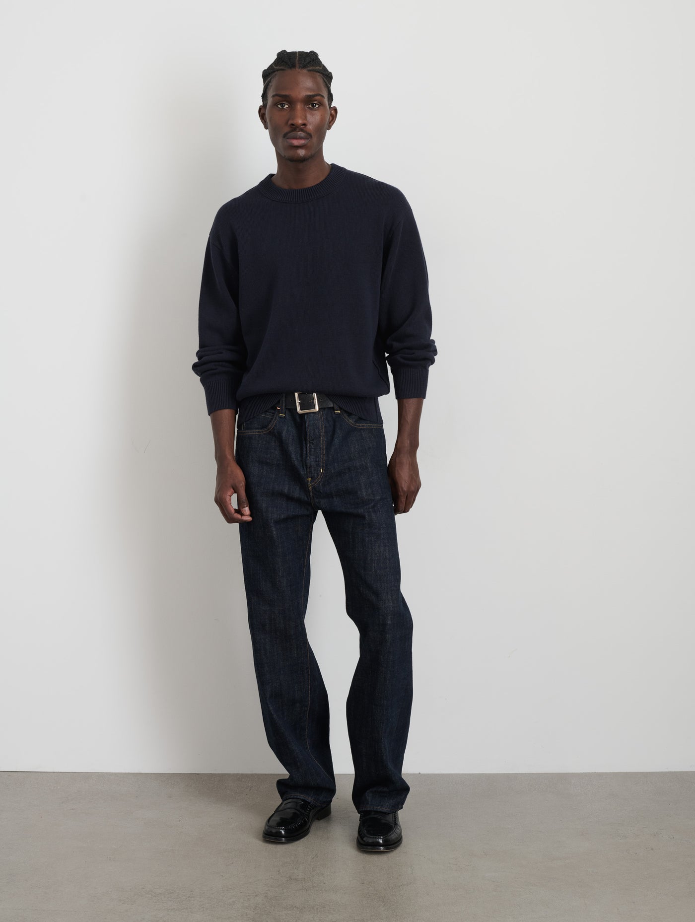 Gabriel Crewneck Sweater in Cotton Linen