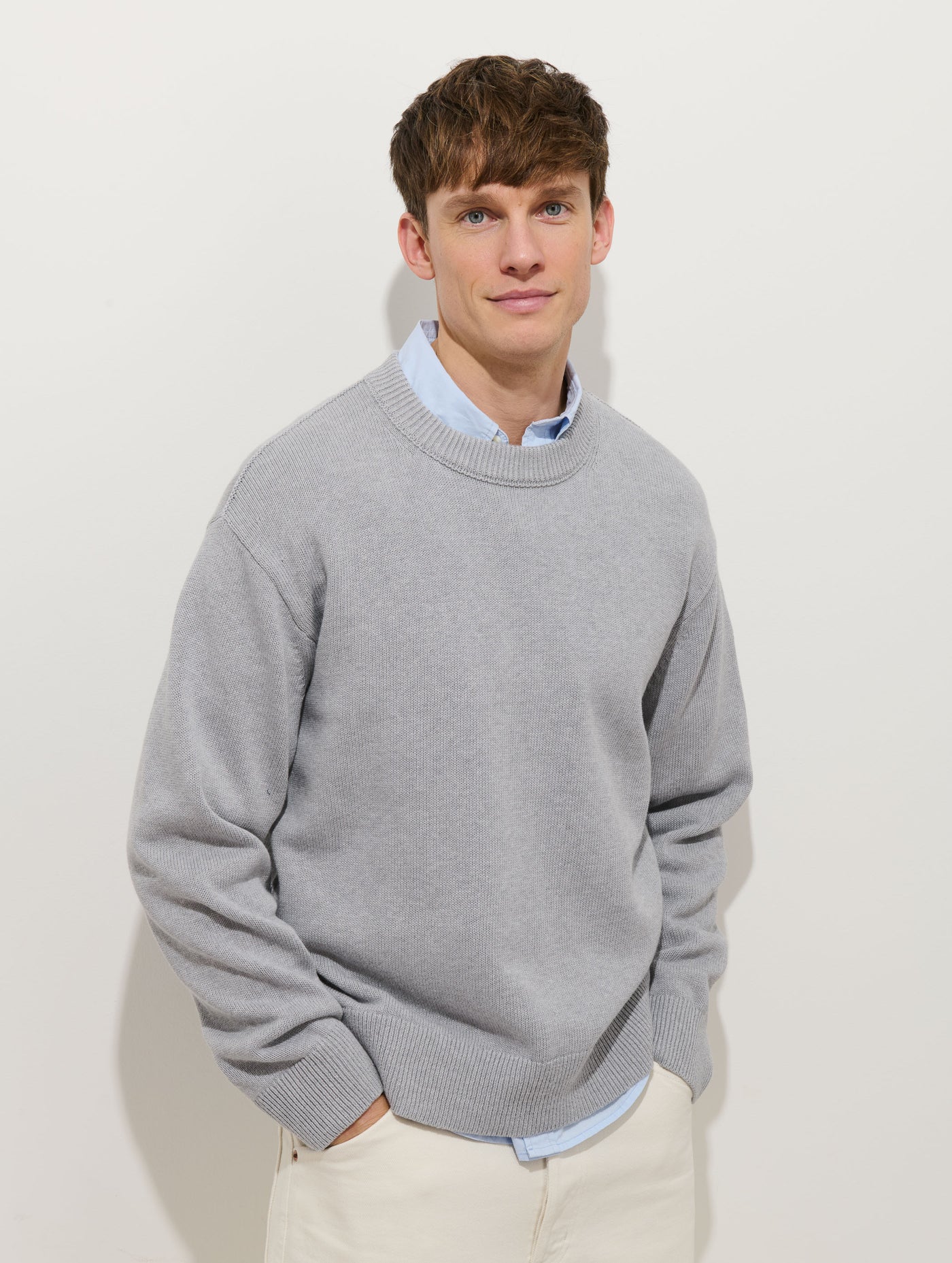 Gabriel Crewneck Sweater In Cotton Linen