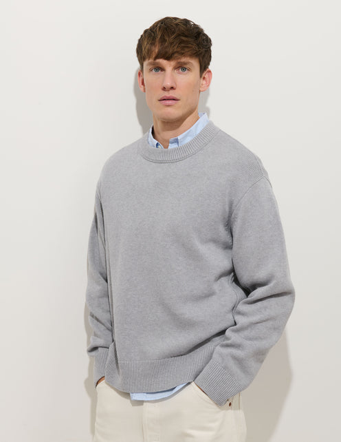 Gabriel Crewneck Sweater In Cotton Linen