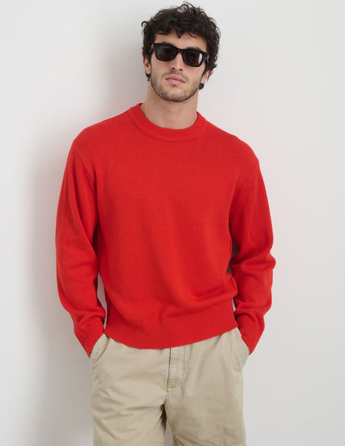 Gabriel Crewneck Sweater In Cotton Linen