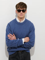 Gabriel Crewneck Sweater In Cotton Linen