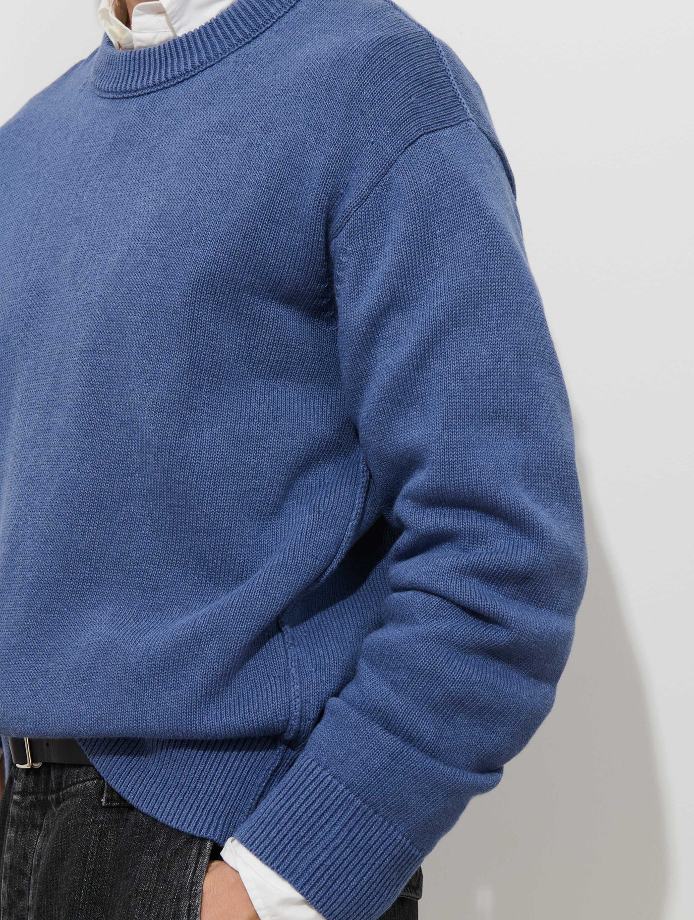 Gabriel Crewneck Sweater In Cotton Linen