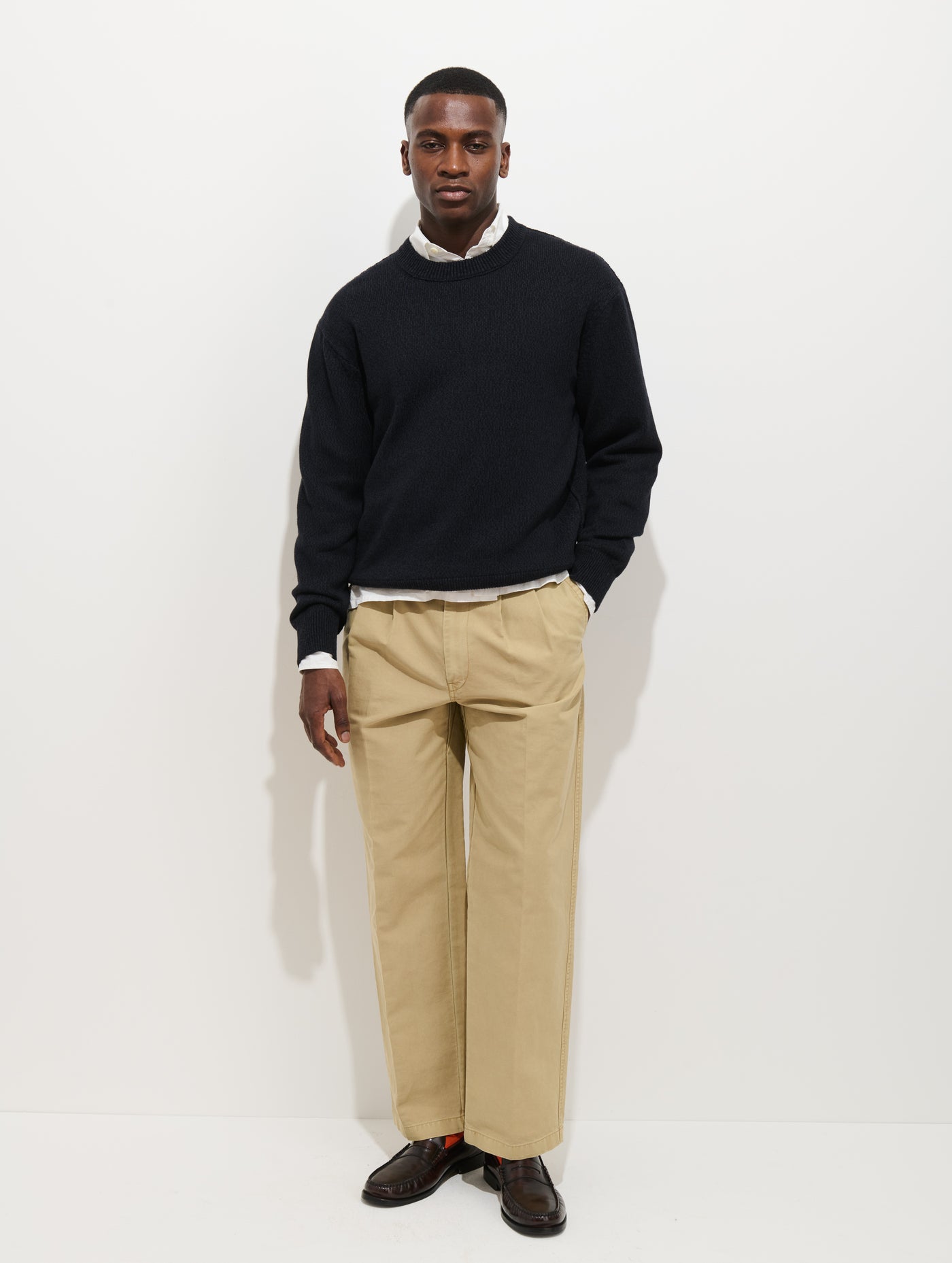 Gabriel Crewneck Sweater In Cotton Linen