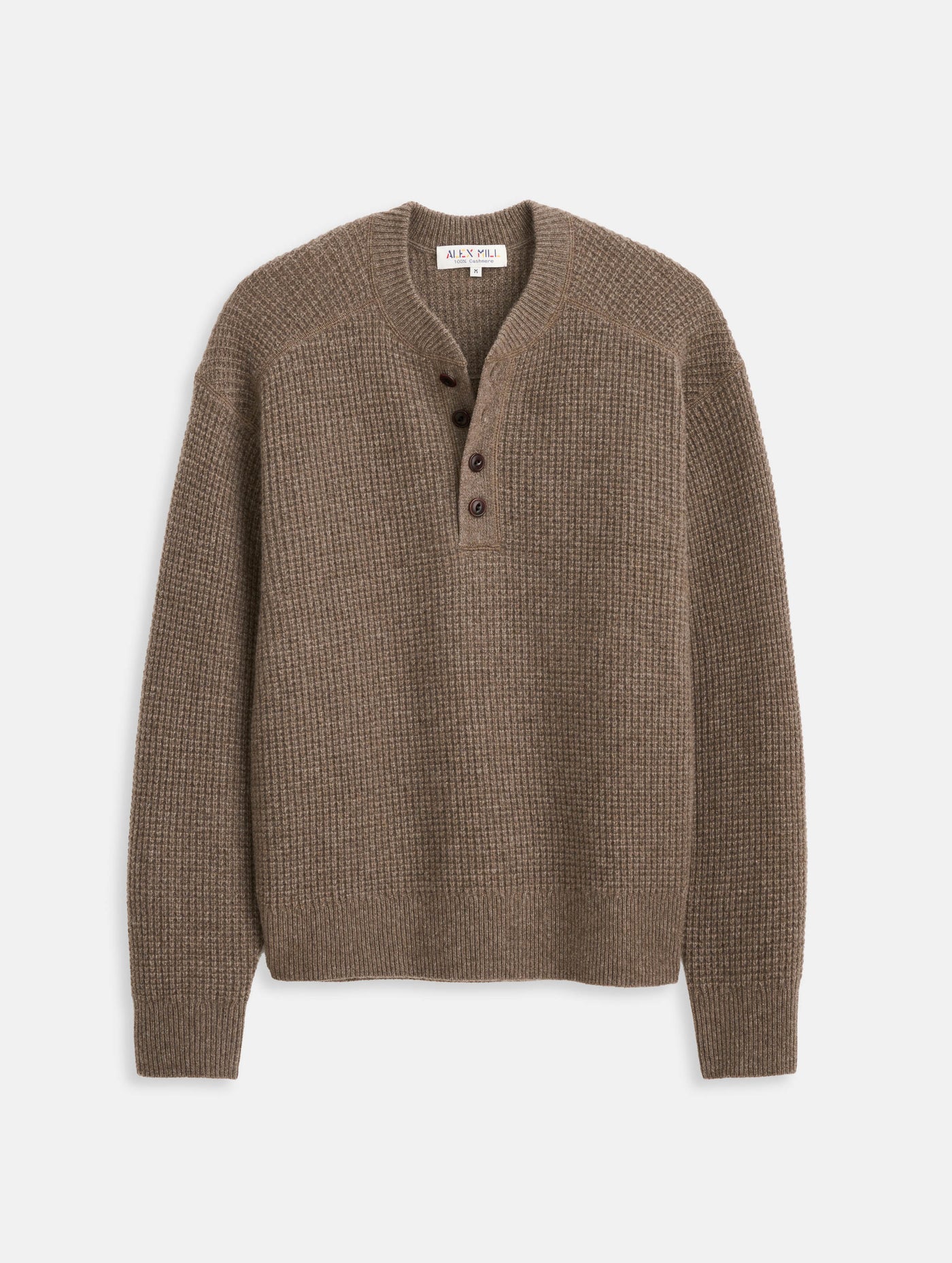 Waffle Henley In Cashmere