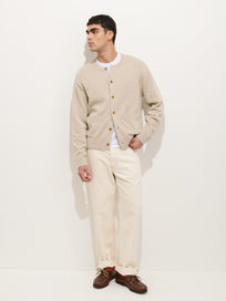 Aaron Cardigan In Cotton Linen