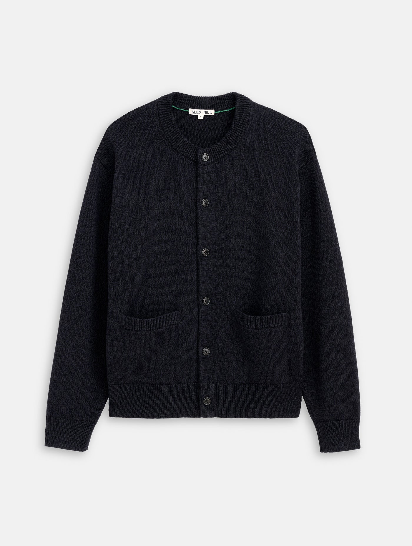 Aaron Marled Cardigan In Cotton Linen