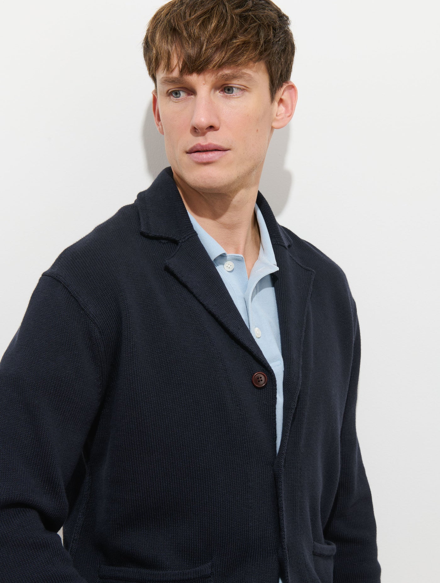 Alain Blazer In Cotton Linen