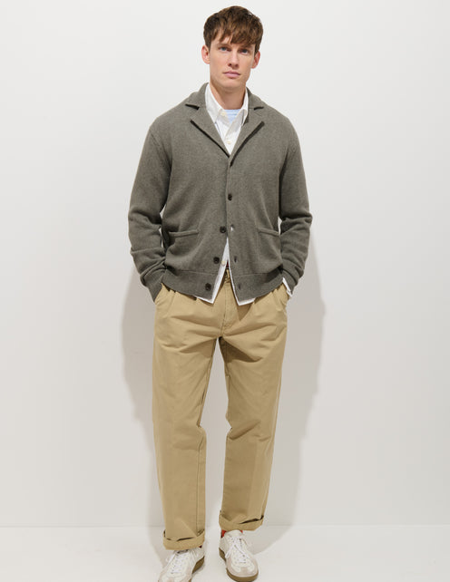 Alain Blazer In Cotton Linen