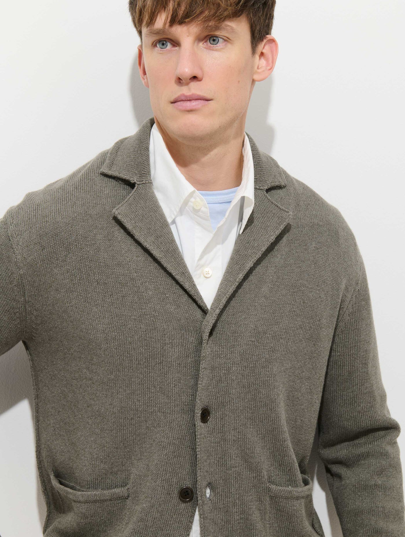 Alain Blazer In Cotton Linen