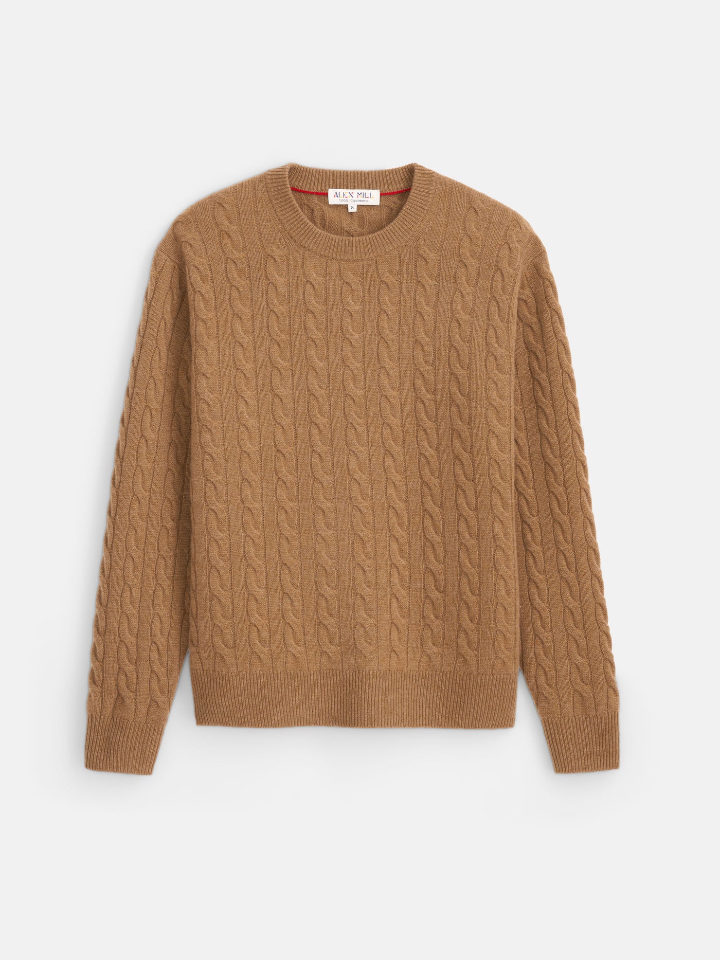 Redford Cable Sweater in Washed Cashmere
