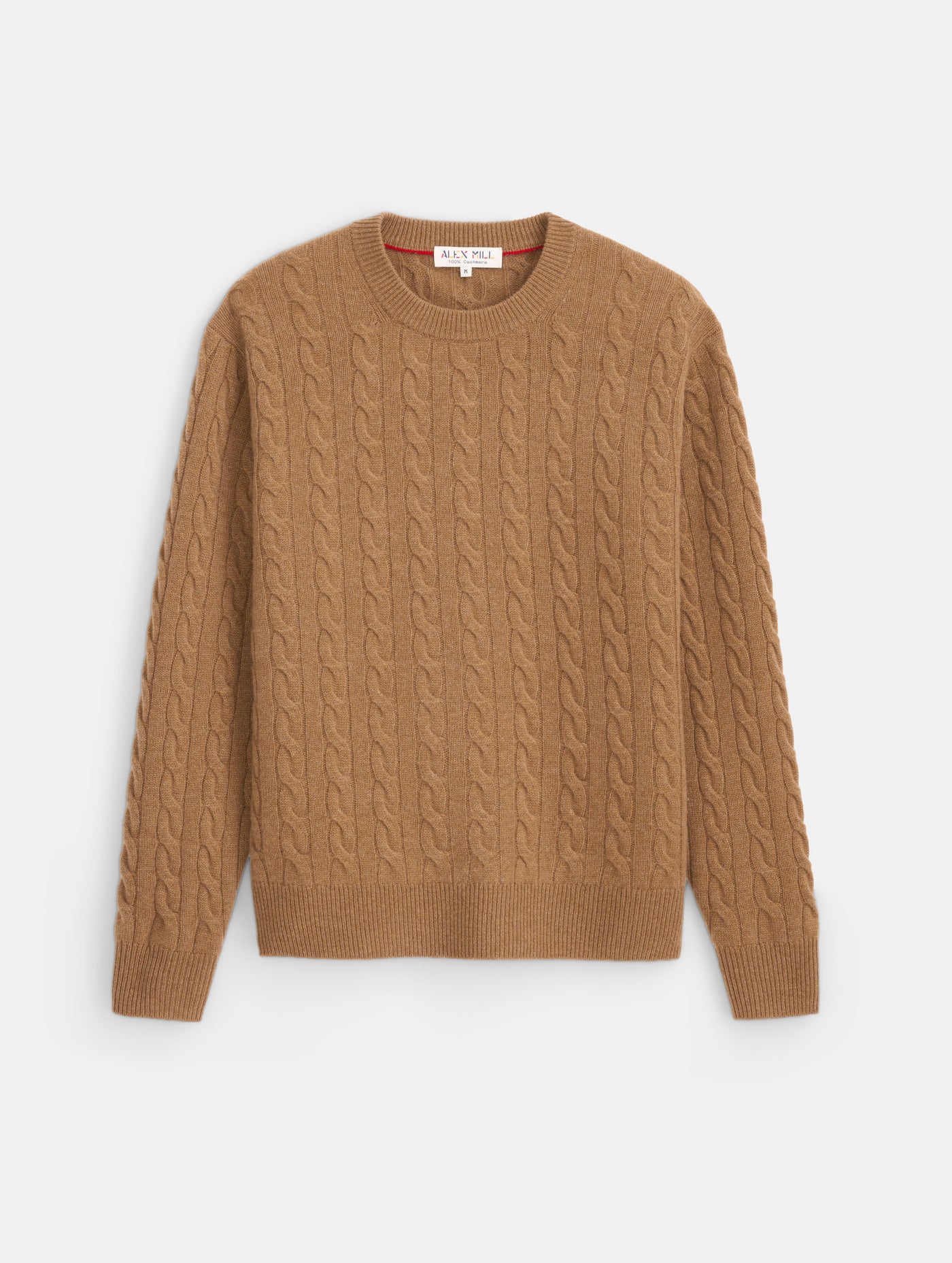 Redford Cable Sweater in Washed Cashmere