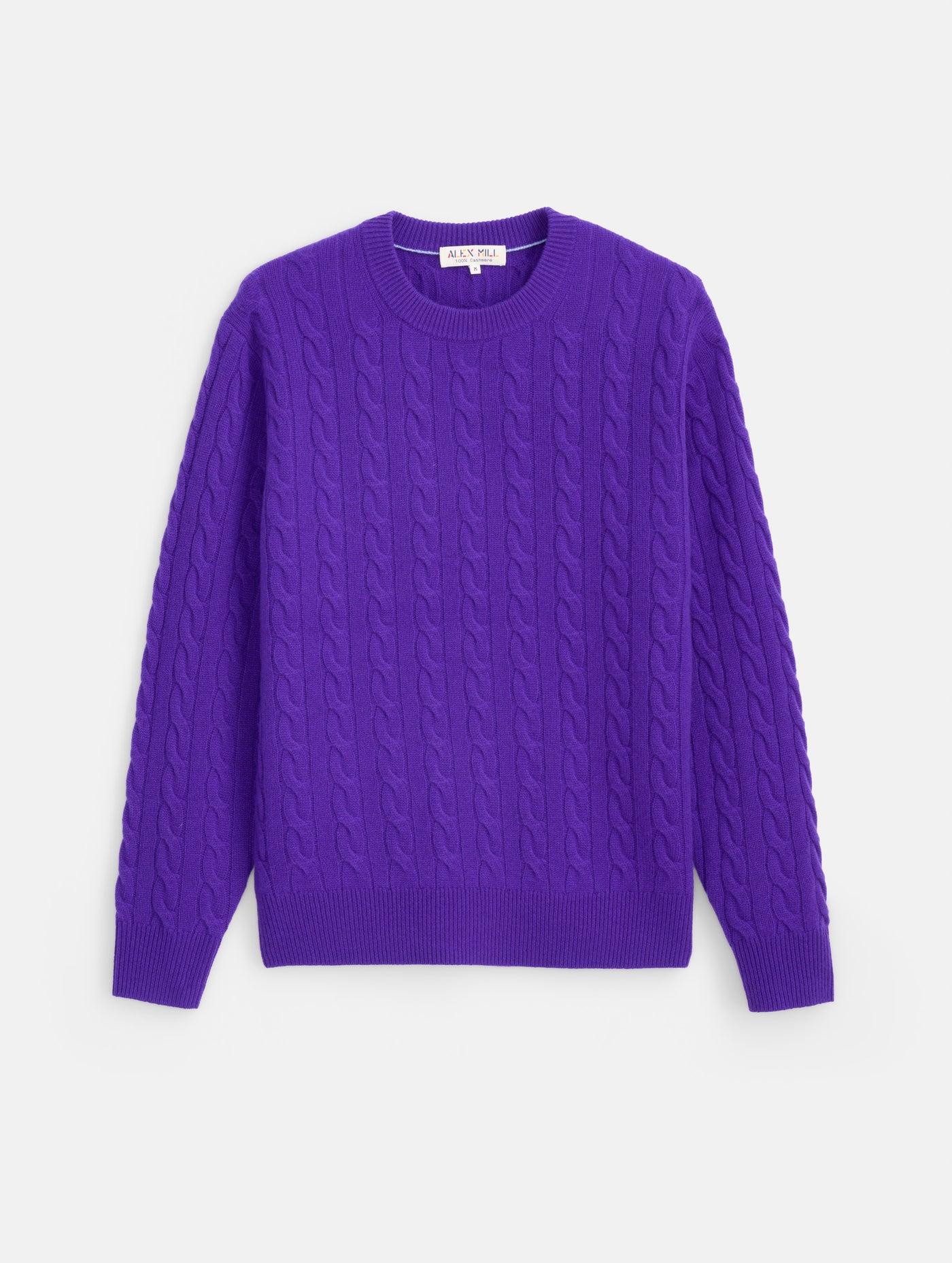 Redford Cable Sweater in Washed Cashmere