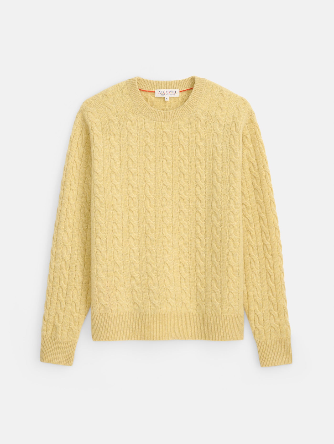 Redford Cable Sweater in Washed Cashmere