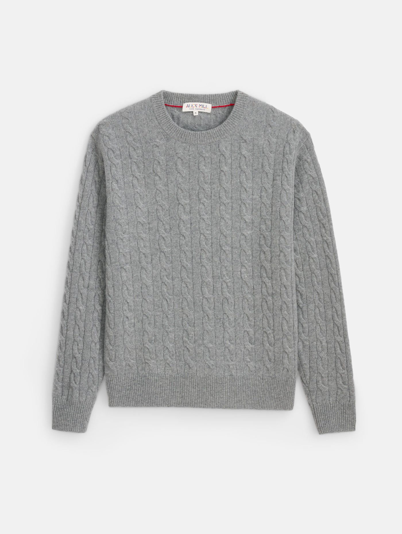 Redford Cable Sweater in Washed Cashmere
