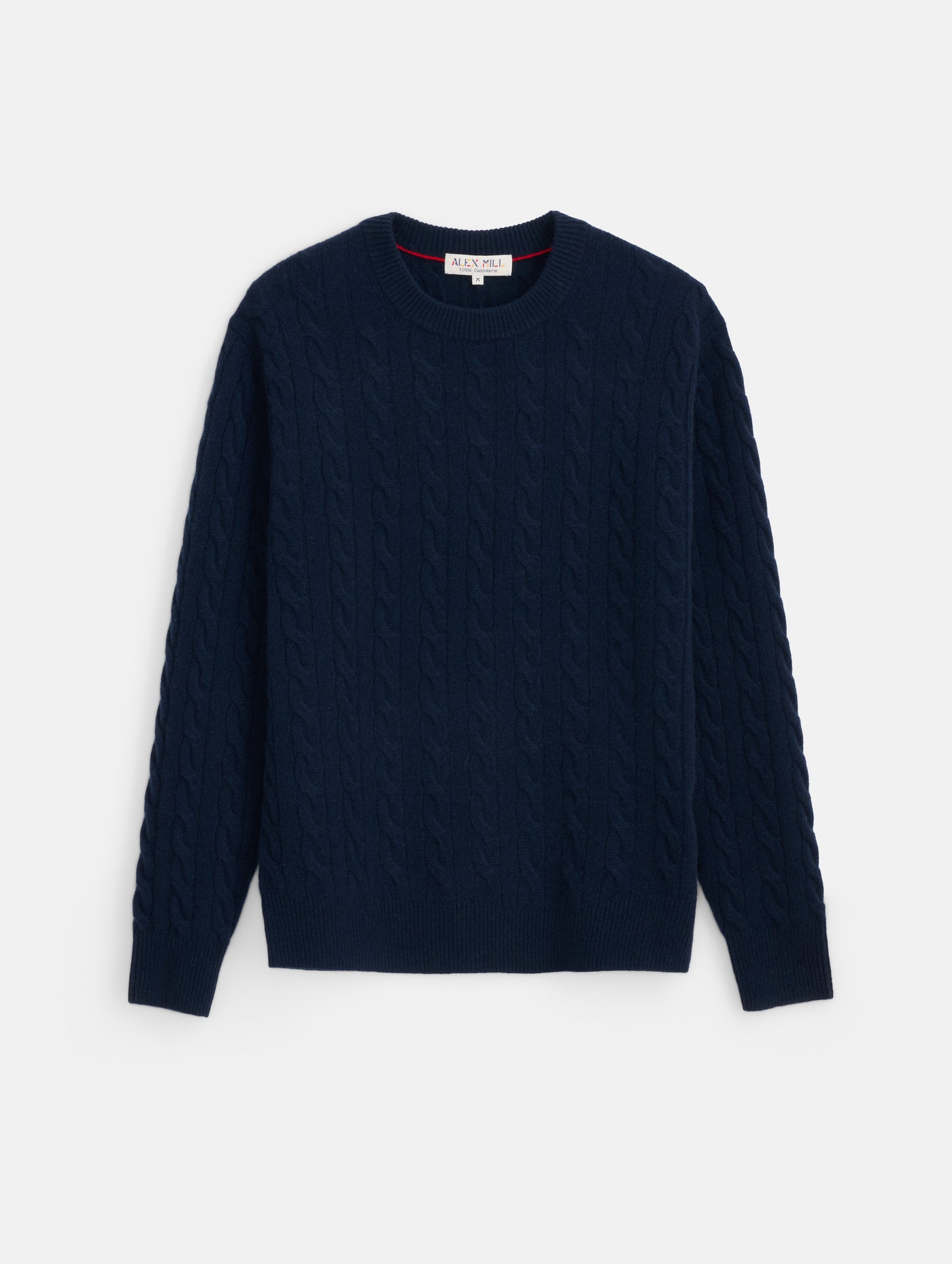 Redford Cable Sweater in Washed Cashmere