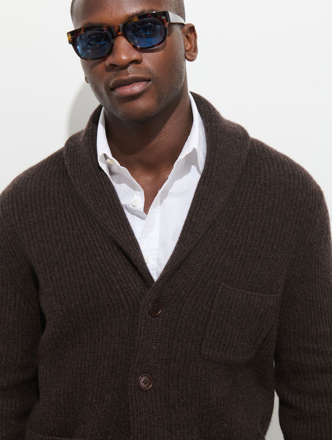 Wallace Cardigan in Washed Cashmere