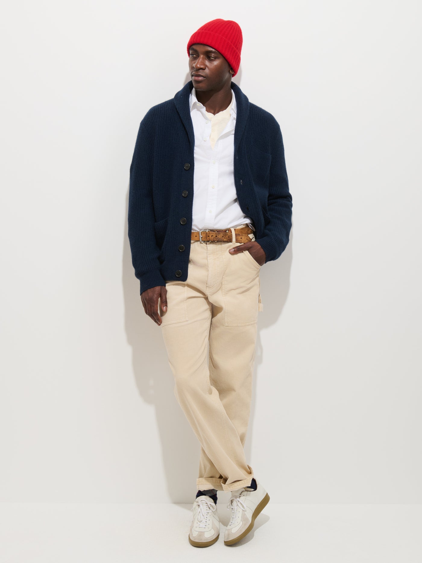 Wallace Cardigan in Washed Cashmere