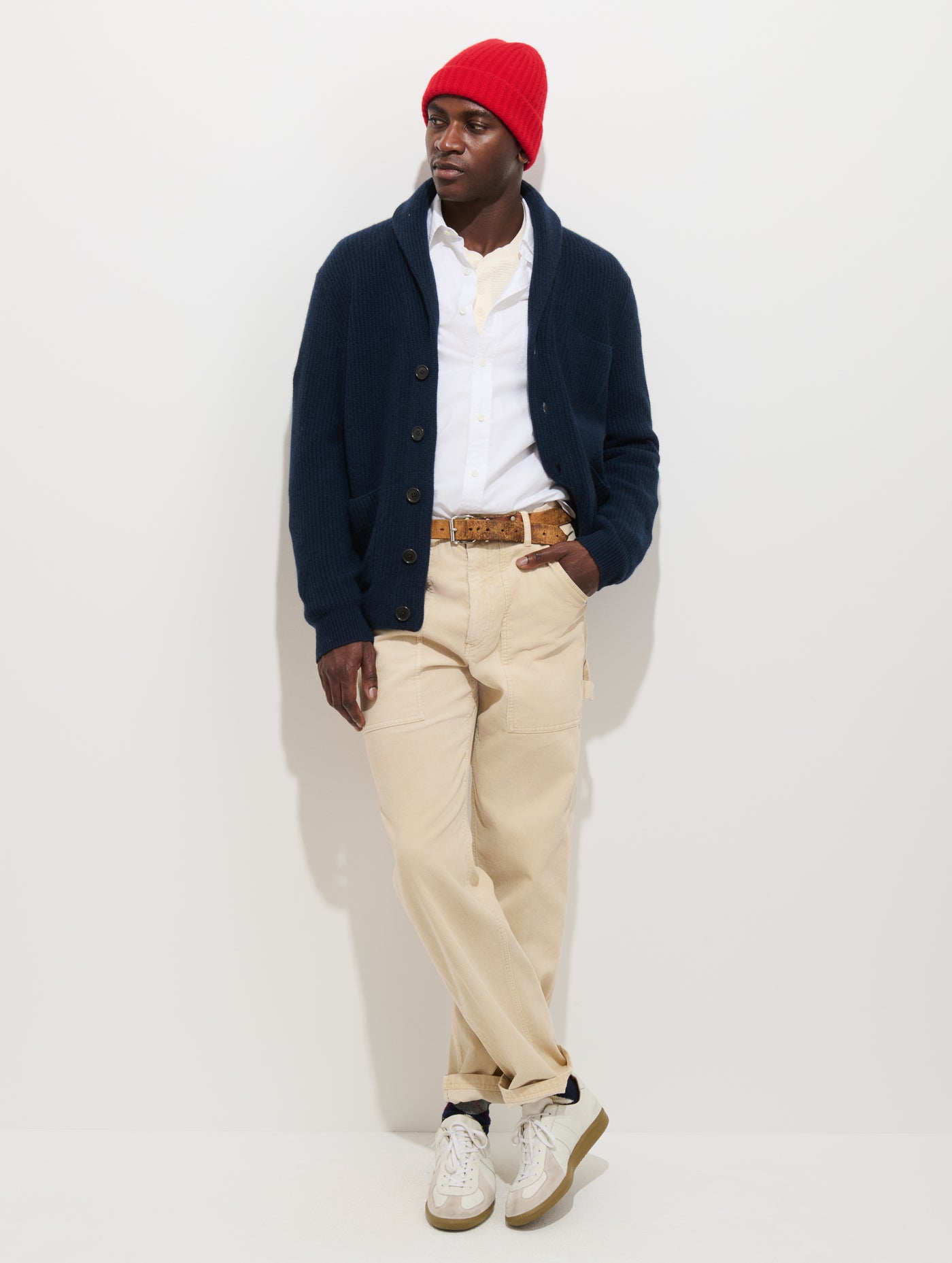 Wallace Cardigan in Washed Cashmere