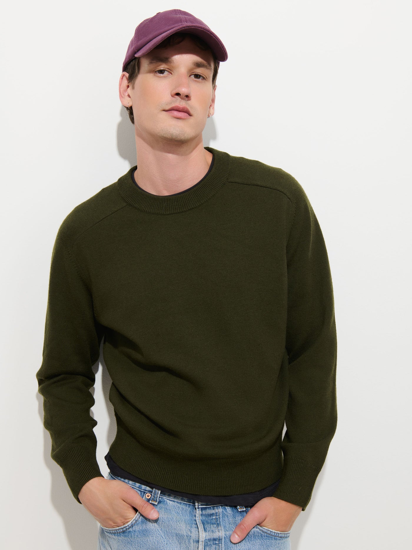 Winston Crewneck Sweater in Wool