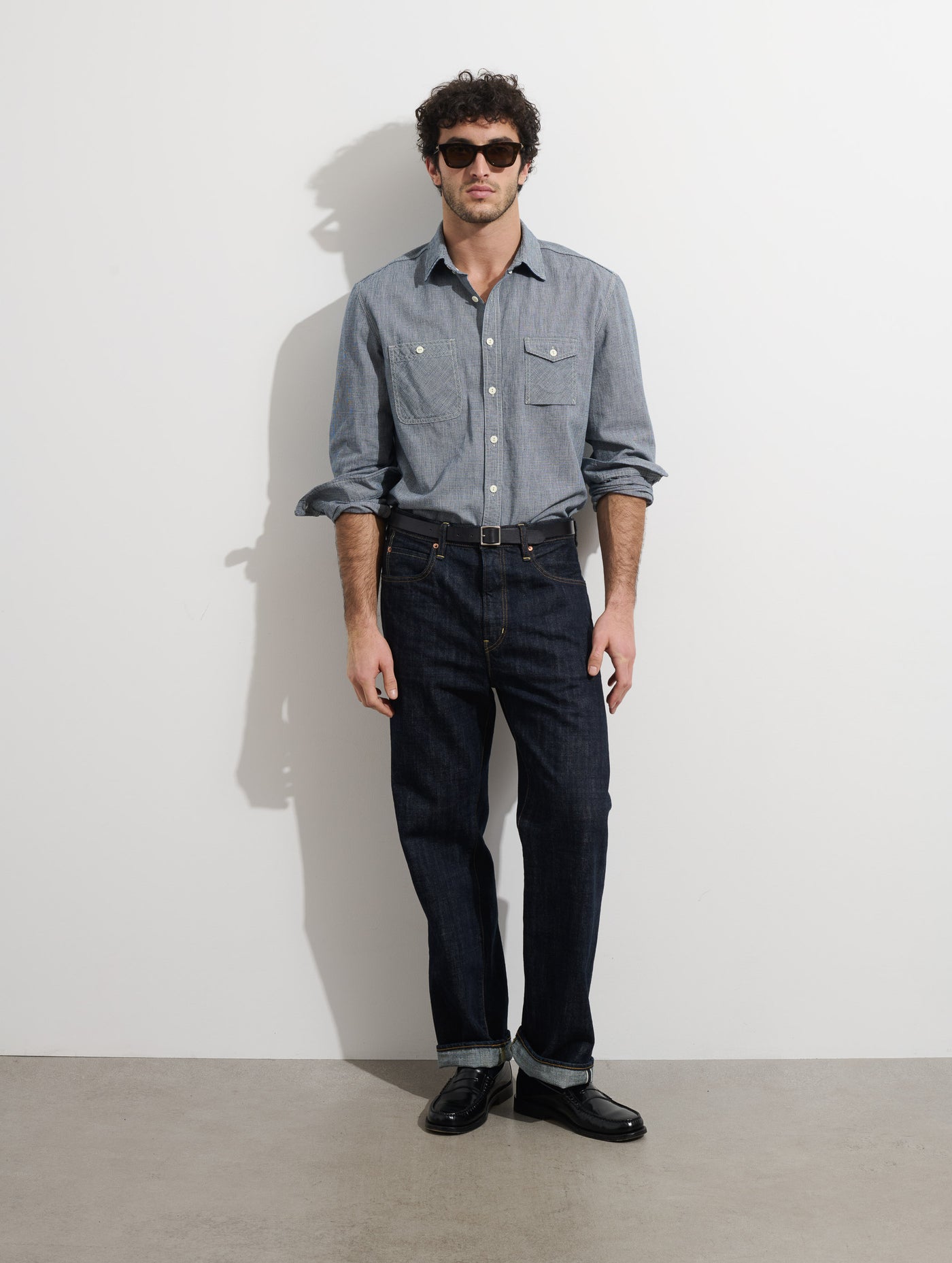 OMNIGOD x Alex Mill Utility Shirt In Houndstooth