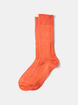 RoToTo Linen Cotton Ribbed Crew Socks