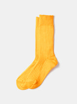 RoToTo Linen Cotton Ribbed Crew Socks