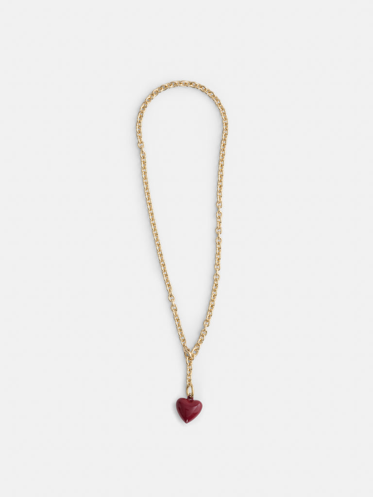 Roxanne Assoulin Mini Puffy Heart Necklace from Alex Mill - $100