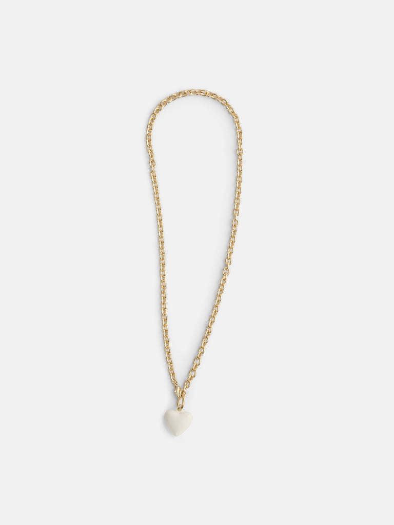 Roxanne Assoulin Mini Puffy Heart Necklace from Alex Mill - $100