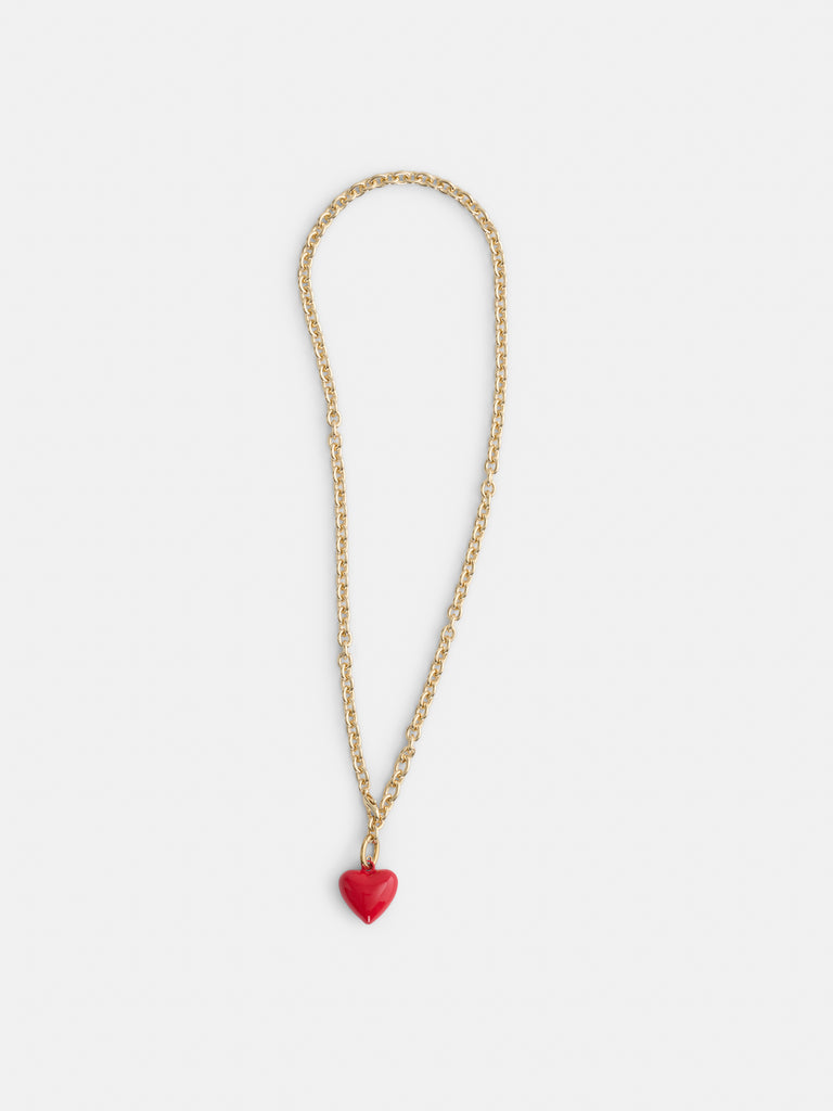Roxanne Assoulin Mini Puffy Heart Necklace from Alex Mill - $100