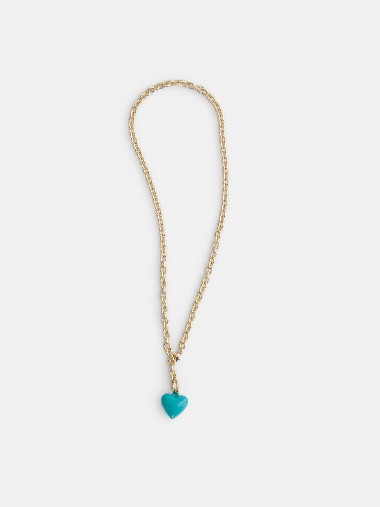 Roxanne Assoulin Mini Puffy Heart Necklace from Alex Mill - $100