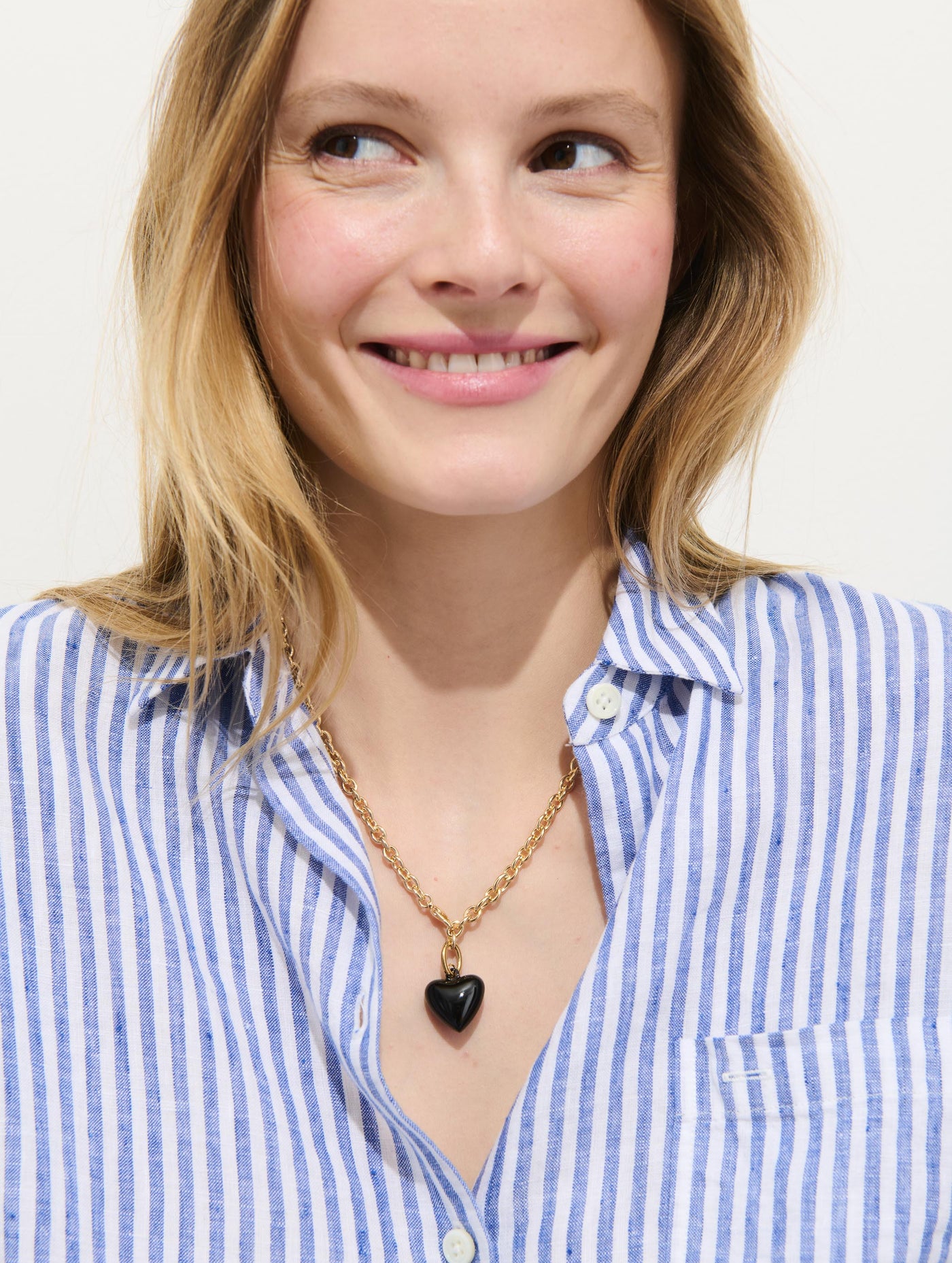 Roxanne Assoulin Mini Puffy Heart Necklace