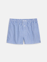 Schostal Boxer Shorts In Navy Stripe