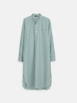 Schostal Nightshirt In Green Stripe