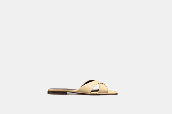 Alex Mill x Margaux: The Selene Flat Sandal - Butter Nappa